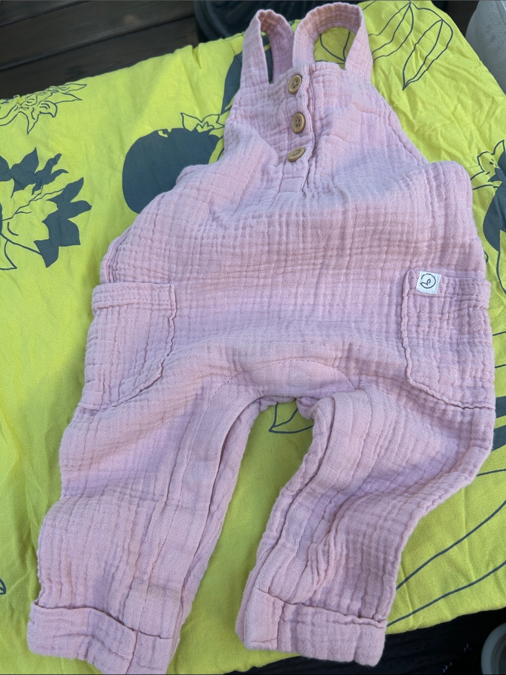 Soft Pink Muslin Overalls for Kids - Comfortable Everyday Wear